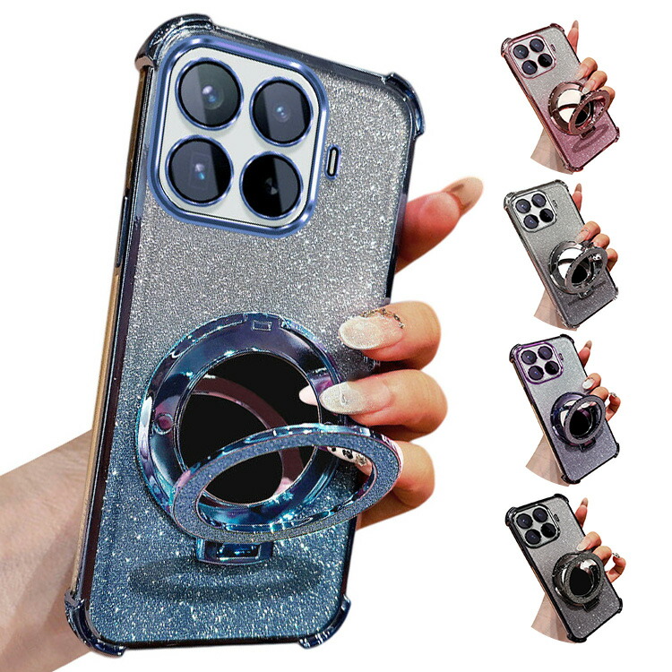 Xiaomi 17T �P�[�X 17TPro  �J�o�[ ���b�L TPU �����O�t�� �~���[�t�� �����Y�J�o�[�t�� ��̌^�J���������Y�ی� �\�t�g�P�[�X �p �ی� �R�[�i�[�o���p�[
