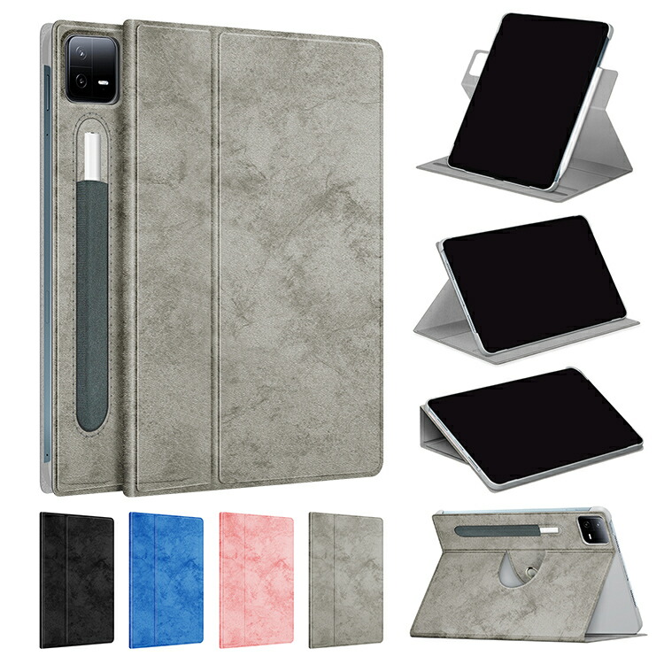 Xiaomi Pad 6 �P�[�X �J�o�[ 11.2�C���` �蒠�^ PU���U�[ �y�����[ �V���I�~ �p�b�h 6 �蒠�^�P�[�X �X�^���h�@�\ �J�o�[ ������� �^�u���b�g