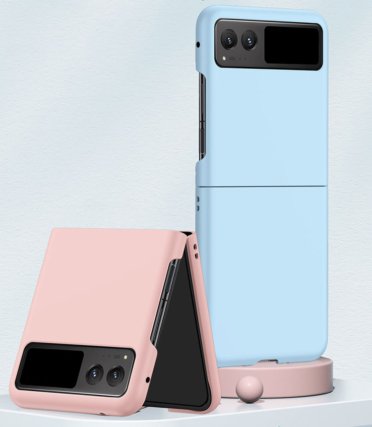Moto Razr 40/Moto 40s ケース 折りたたみ型 シンプル プラスチック