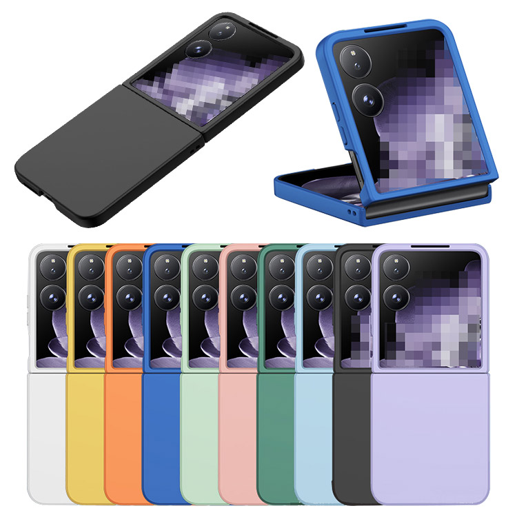 Xiaomi MIX Flip �P�[�X �J�o�[ �܂肽���݌^ �v���X�`�b�N �n�[�h�P�[�X �X�g���b�v�� ���킢�� �V���v�� ���� �V���I�~ �~�b�N�X �t���b�v �A���h���C�h