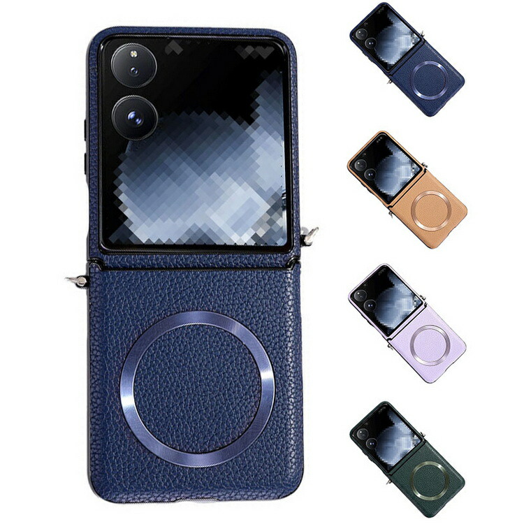 Xiaomi MIX Flip �P�[�X �J�o�[ �܂肽���݌^ PU���U�[�P�[�X Qi�[�d ���C�����X�[�d �Ή� ���킢�� �V���v�� ���� �V���I�~ �~�b�N�X �t���b�v