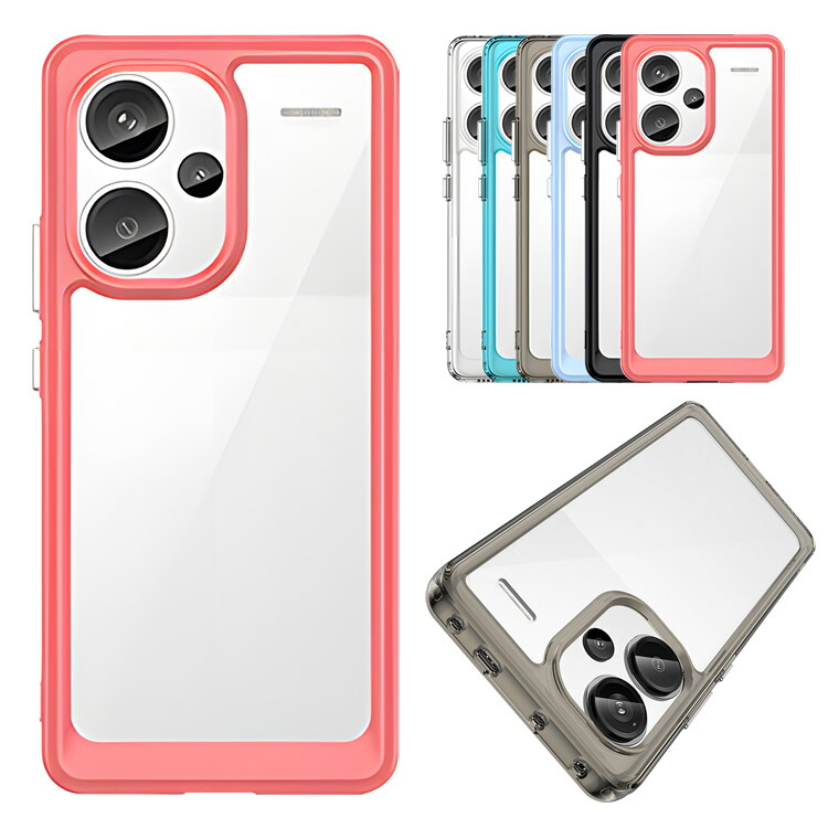 Redmi Note 13 Pro+ 5G �P�[�X �ϏՌ� ���� �P�[�X TPU �\�t�g�P�[�X �A���h���C�h ���� �V���I�~ ���b�h�~�[ �m�[�g13 �v�� �v���X �N���A �������� �������