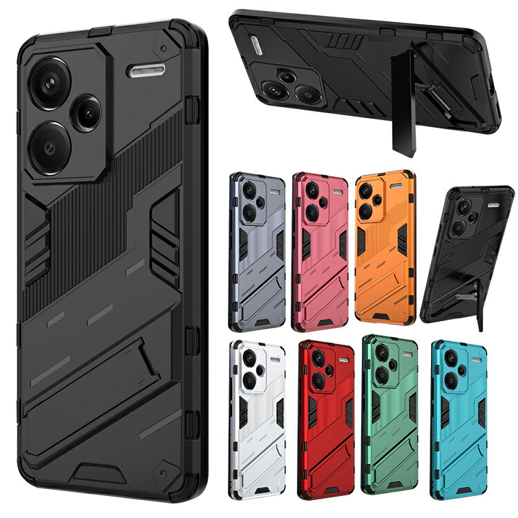 Redmi Note 13 Pro+ 5G �P�[�X �ϏՌ� �J�o�[ �X�^���h�@�\ �����O�t�� 2�d�\�� �X�g���b�v�z�[���t�� ���� �V���I�~ ���b�h�~�[ �m�[�g13 �v�� �v���X