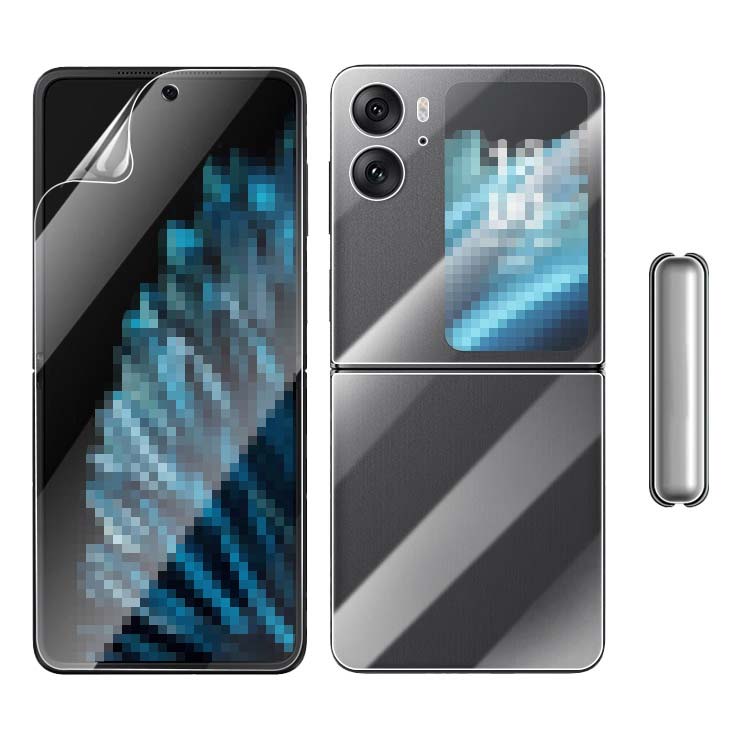 OPPO Find N2 Flip �t���ی�t�B���� + �T�u�f�B�X�v���C�t���ی�t�B���� + �w�ʕی�t�B���� �I�b�| �t�@�C���h N2 Flip PET ��ʕی�