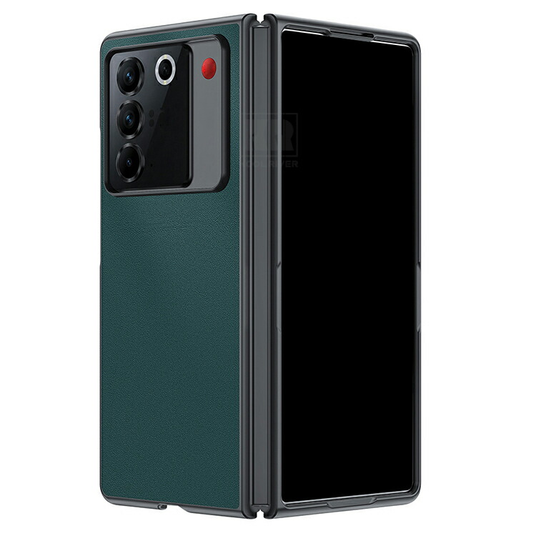 nubia Fold ケース 耐衝撃 カバー PUレザー 背面ケース ZTE ヌビア