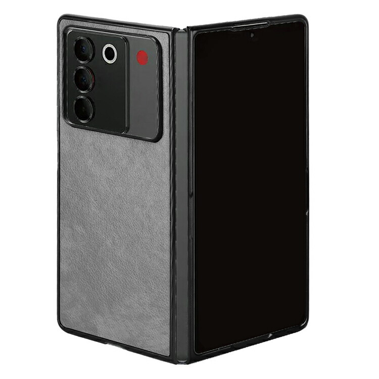 nubia Fold ケース 耐衝撃 カバー PUレザー 背面ケース ZTE ヌビア