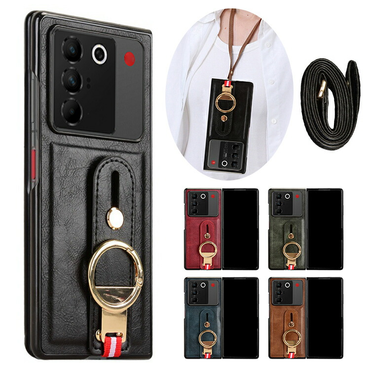 nubia Fold �P�[�X �ϏՌ� �J�o�[ PU���U�[+�v���X�`�b�N �V�����_�[�X�g���b�v ���|���x���g�t�� ������ �x���g �����h�~�x���g �����O�t�� �X�}�z�x���g
