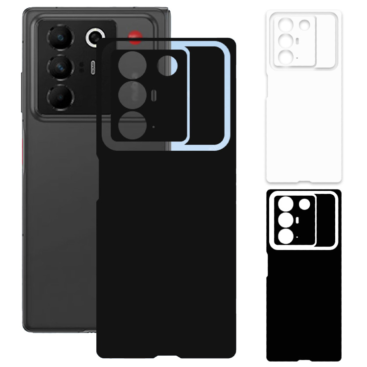 nubia Fold �w�ʕی�t�B���� �P�F �\���b�h�J���[ �}�b�g 2������ ZTE �k�r�A �t�H�[���h A502ZT �Ή� �o�b�N�t�B���� �X�L���V�[�� ������� �~�j�}��