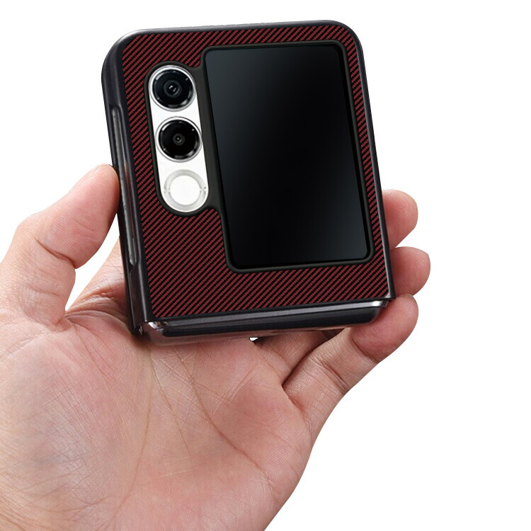 Nubia Flip 2 ケース Flip2 A404ZT 耐衝撃 カバー PUレザー カーボン調