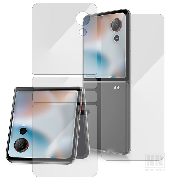 nubia Flip3 �ی�t�B���� 1�Z�b�g5������ �t���ی�t�B���� PET �t���ی�v���e�N�^�[ �������� ZTE �k�r�A �t���b�v3 Flip3 �����x ��ʕی� �O��ی�