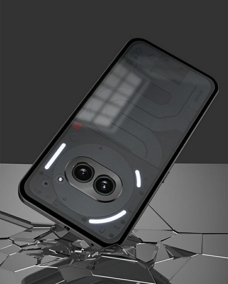Nothing Phone 2a ケース カバー アルミバンパー 背面半透明 背面パネル付き かっこいい ナッシング フォン2a アルミサイドバンパー おすすめ おしゃれ｜it-donya｜08