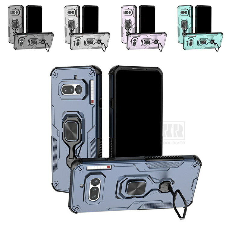 Insta Nothing Phone�Ή� (4a) �P�[�X 4a Pro �J�o�[ ��̌^�����O�t�� �X�^���h�@�\ 2�d�\�� �ϏՌ� �i�b�V���O�t�H��4a/4a Pro ������� TPU