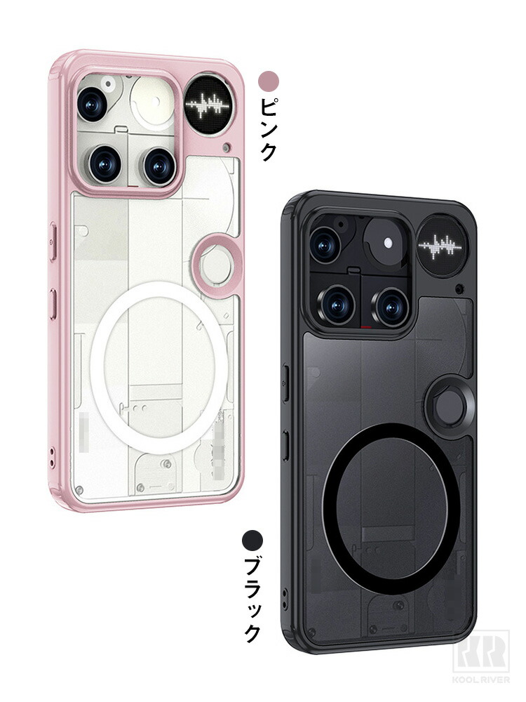 Nothing Phone 3 ケース カバー マット 透明 TPU +プラスチック