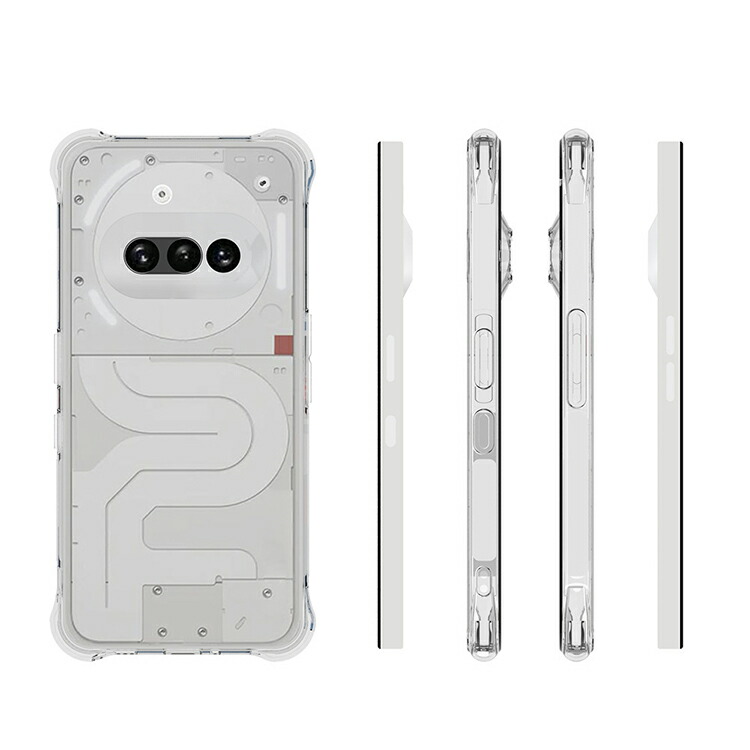 Nothing Phone 3a ケース クリア カバー 耐衝撃 透明 TPU ソフト 角