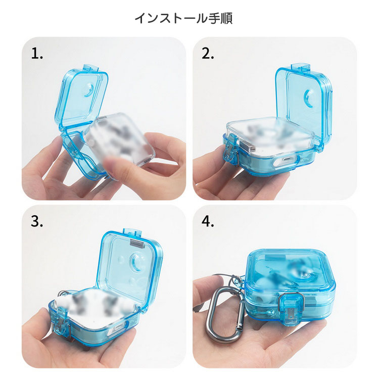Nothing Ear (2) クリアケース カバー 耐衝撃 透明 カラビナ付き Nothing Ear (2) クリアケース カバー 耐衝撃 透明 カラビナ付き