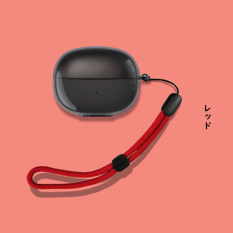 Shokz OpenDots ONE ケース カバー クリア 透明 TPU シンプル 紐