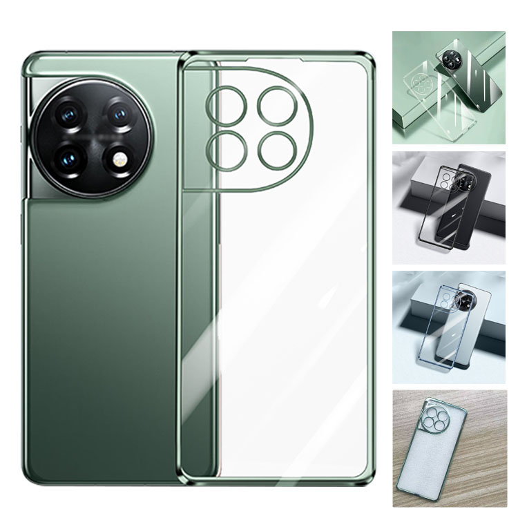 OnePlus 11 �N���A�P�[�X �J�o�[ �ϏՌ� ���ʃ��b�L �w�ʓ��� �\�t�g�P�[�X �����v���X11 �A���h���C�h �������� �������