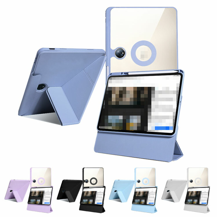 OPPO Pad Neo �P�[�X 11.4�C���` �蒠�^ �J�o�[ PU���U�[+�A�N���� �p �ی� 360°���� �X�^���h�@�\ �I�b�| �p�b�h �l�I 11.4�C���` �Ռ��z�� �V���v��