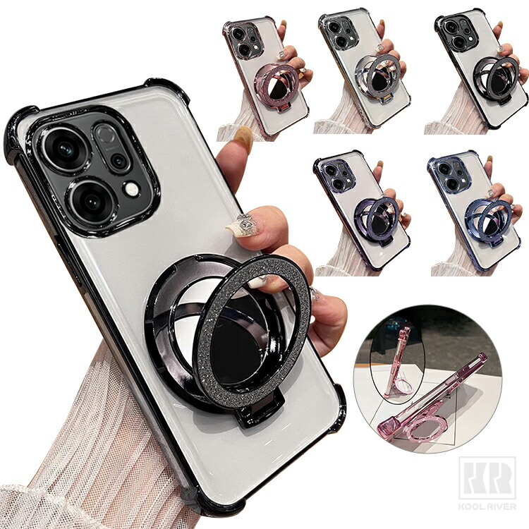 OPPO Find X9 �P�[�X �N���A X9 Pro �J�o�[ �N���A ���� �ϏՌ� �����Y�J�o�[�t�� ���b�L TPU �\�t�g�P�[�X �����^�X�}�z�����O�t�� �X�^���h�@�\