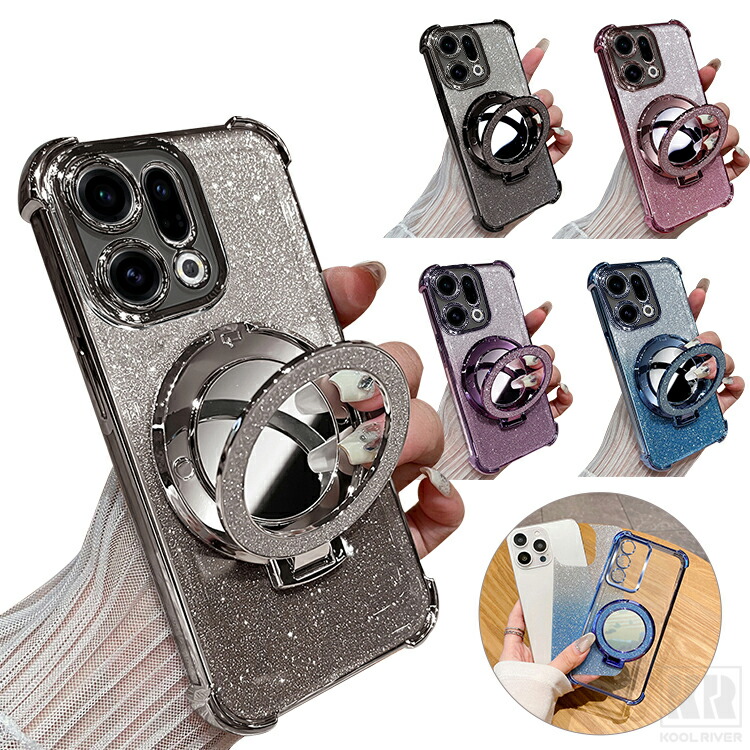 OPPO Find X9 �P�[�X �N���A X9 Pro �J�o�[ �N���A ���� �ϏՌ� �����Y�J�o�[�t�� ���b�L TPU �\�t�g�P�[�X �����^�X�}�z�����O�t�� �X�^���h�@�\