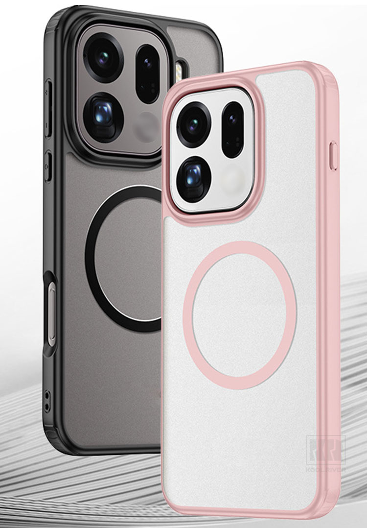 OPPO Find X9 ケース Pro カバー マット 背面半透明 側面滑り止め TPU