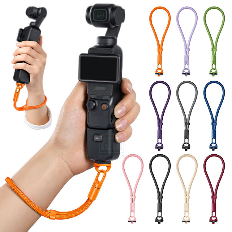 Insta Osmo Pocket 4�Ή� / 4p / 3 ���X�g �X�g���b�v Action5 Mobile7 �n���h�X�g���b�v ���X�g�X�g���b�v �O�r�����p 1/4�C���`�Ή� �����h�~