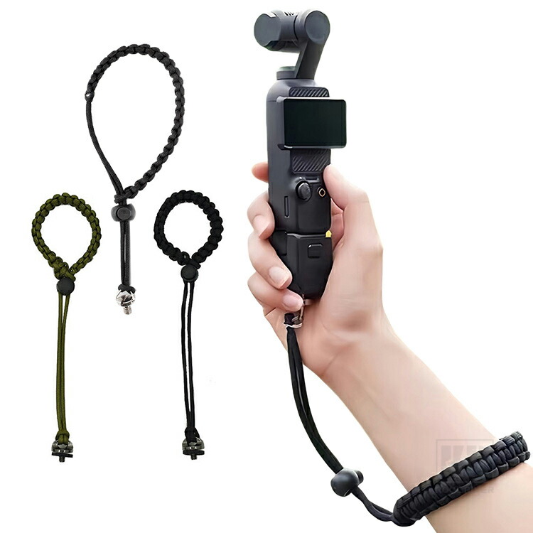 Insta Osmo Pocket 4�Ή� / 4p / 3 ���X�g �X�g���b�v �n���h�R Action5 Mobile7 �O�r�˂������p UNC1/4�C���`���p �|���G�X�e�� ���X�g�R �X�g���b�v