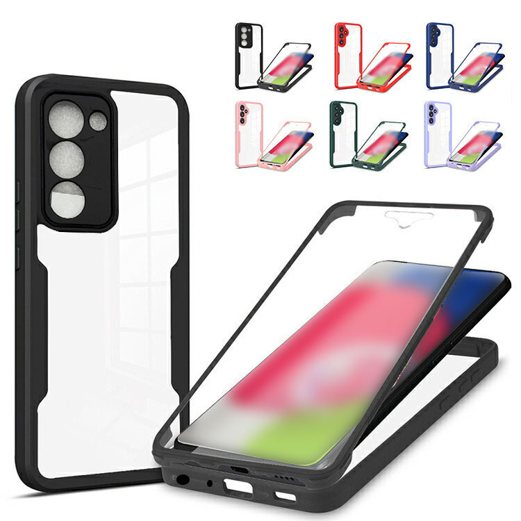 OPPO A5 5G ケース クリア カバー 耐衝撃 透明 背面透明 両面 前後保護