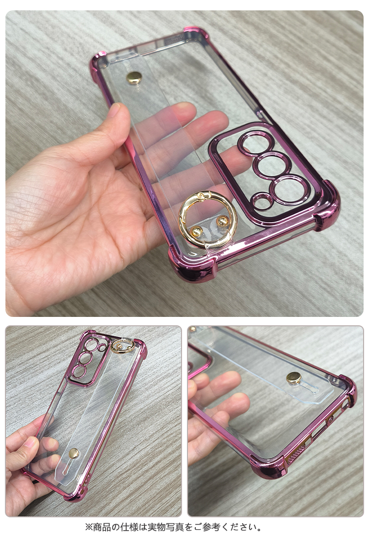 OPPO A5 5G ケース クリア カバー 透明 メッキ TPU ソフトケース 落下
