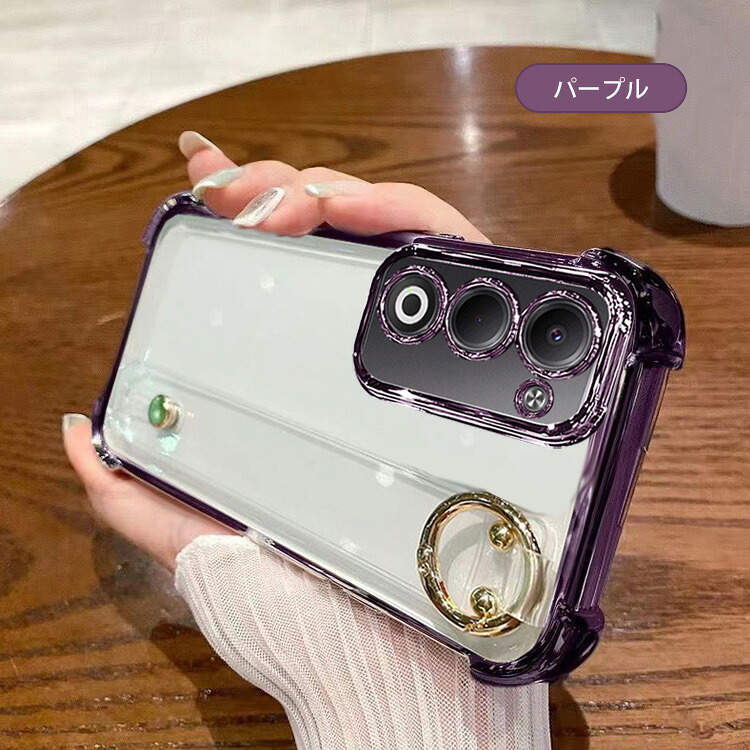 OPPO A5 5G ケース クリア カバー 透明 メッキ TPU ソフトケース 落下