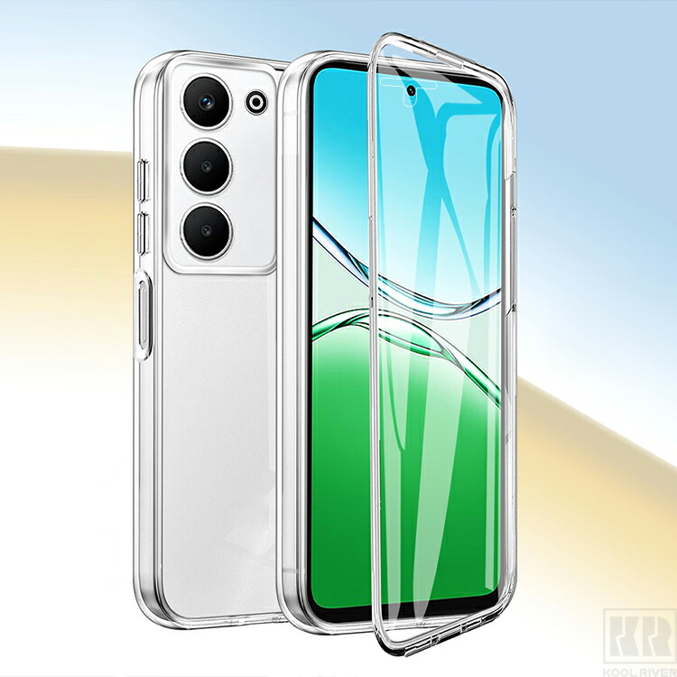 OPPO A5 5G ケース クリア カバー 耐衝撃 透明 両面 前後保護 フル