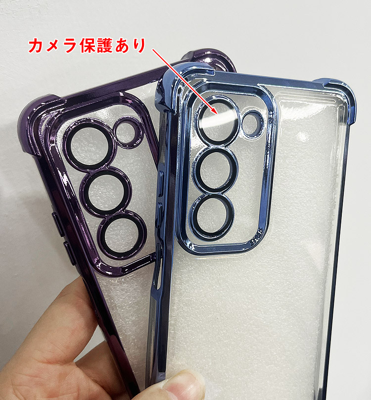 OPPO A5 5G クリアケース レンズカバー付き カバー クリア 透明 メッキ
