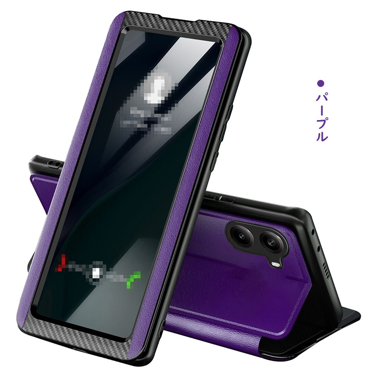 POCO X7 Pro ケース 手帳型 カバー 二つ折り PUレザー カーボン調 手帳