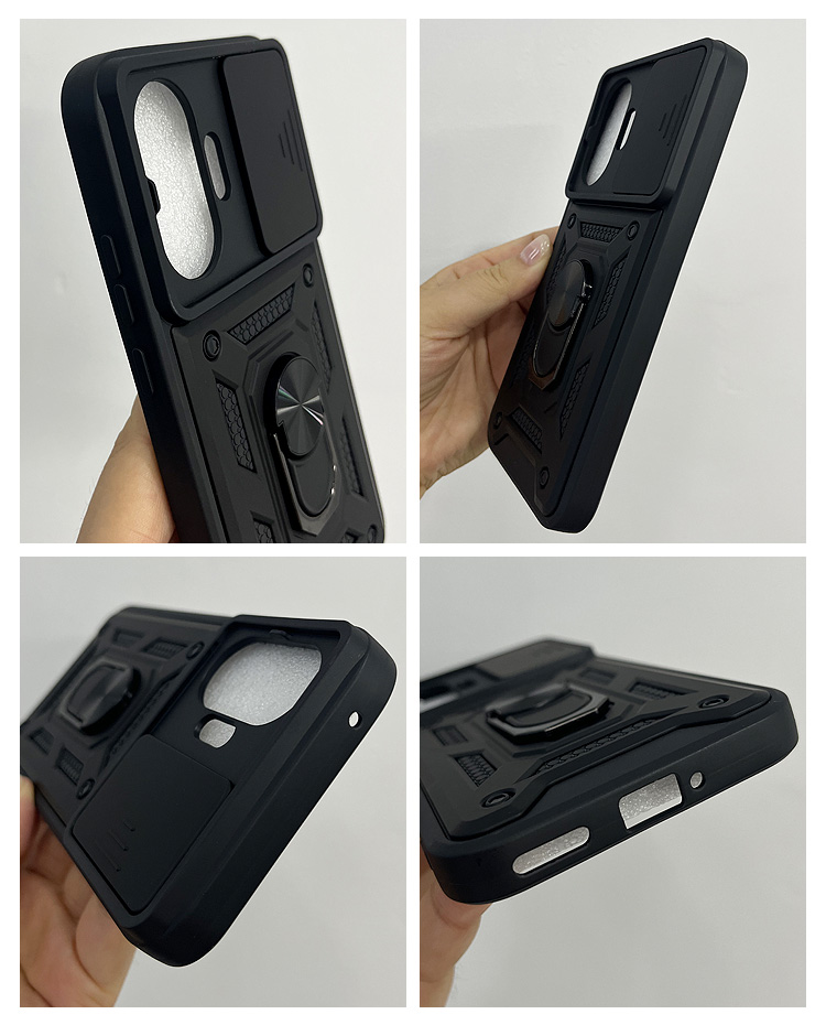 POCO F7 ケース 耐衝撃 カバー マグネット式車載ホルダ対応 スライド式
