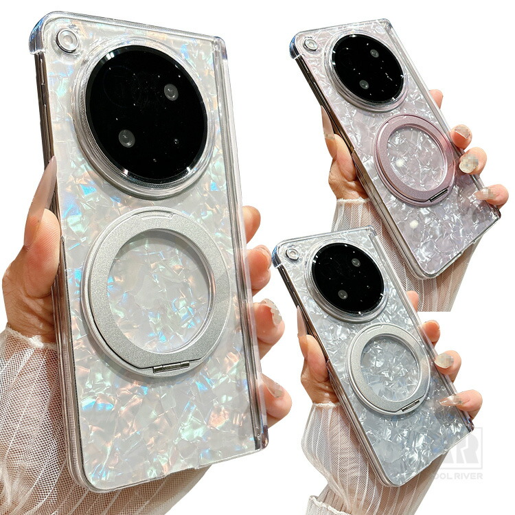 Insta OPPO Find N6�Ή� �P�[�X �J�o�[ �܂肽���݌^ �L�k�� ��̌^�X�}�z�����O�t�� �X�^���h�@�\ Qi�[�d ���C�����X�[�d�Ή� �v���X�`�b�N �n�[�h�P�[�X