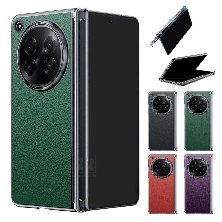 Insta OPPO Find N6�Ή� �P�[�X �J�o�[ �܂肽���݌^ ���b�L PU���U�[ + �v���X�`�b�N �n�[�h�P�[�X �w�ʃP�[�X �V���v�� �I�b�| �t�@�C���h N6 �ی�P�[�X