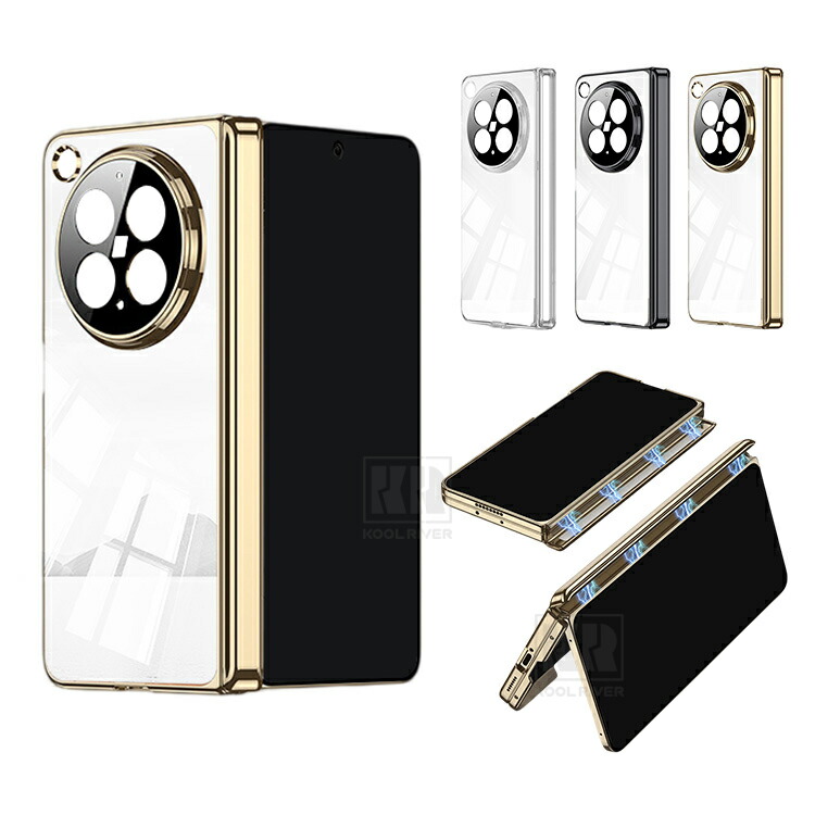 OPPO Find N6�Ή� �P�[�X �N���A �J�o�[ ���b�L �܂肽���݌^ ���� �v���X�`�b�N �V���v�� �I�b�| �t�@�C���h N6 �ی�P�[�X