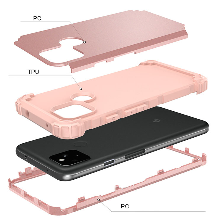 Google Pixel 5a (5G) ケース 2重構造 シンプル 保護ケース 衝撃吸収