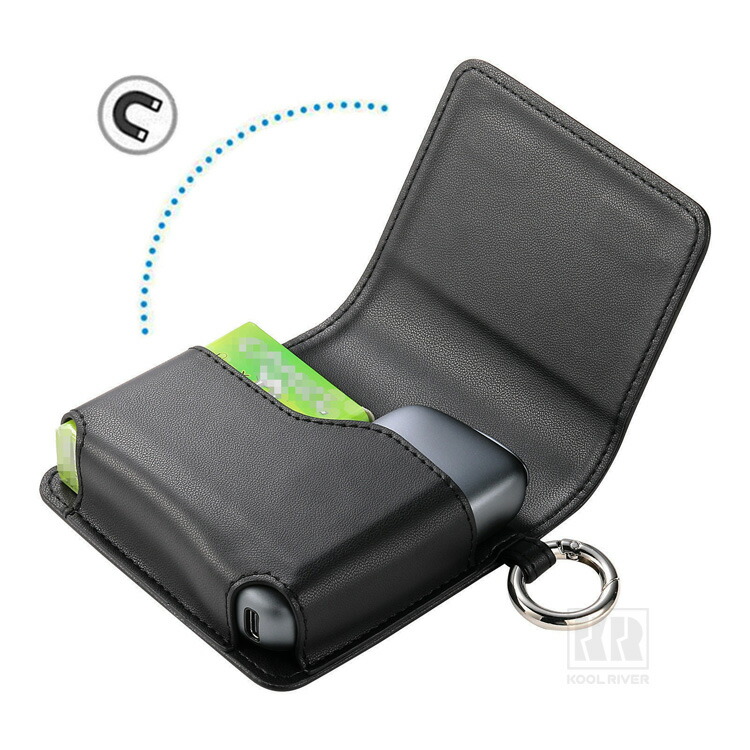 Ploom X ケース ADVANCED カバー PUレザー カラビナ付き タバコ収納