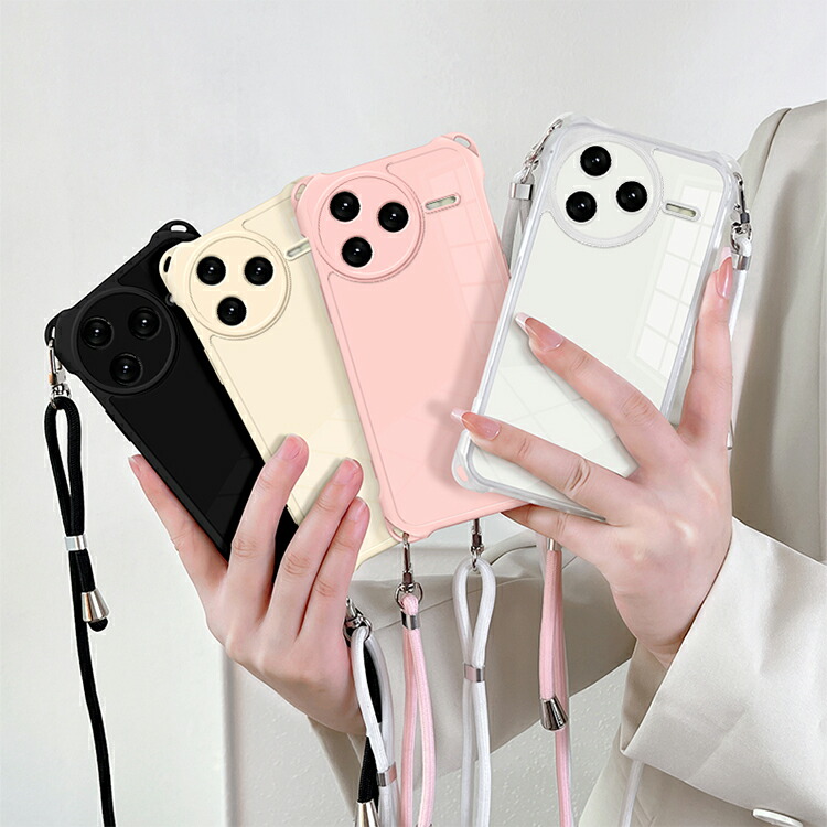 POCO F7 Pro クリア ケース Ultra スマホショルダー カバー 透明