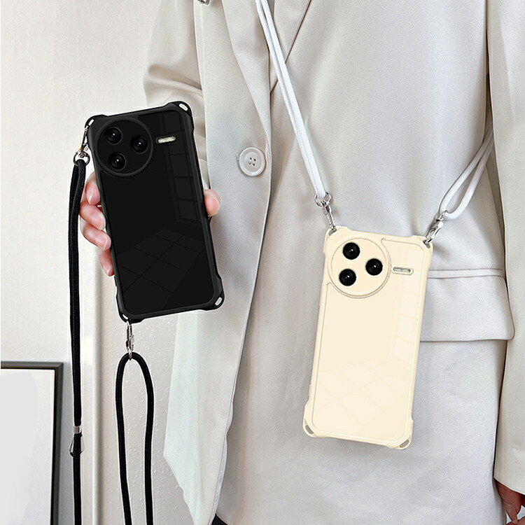 携帯アクセサリー POCO F7 Ultra POCO F7 Pro クリア ケース Ultra スマホショルダー カバー 透明