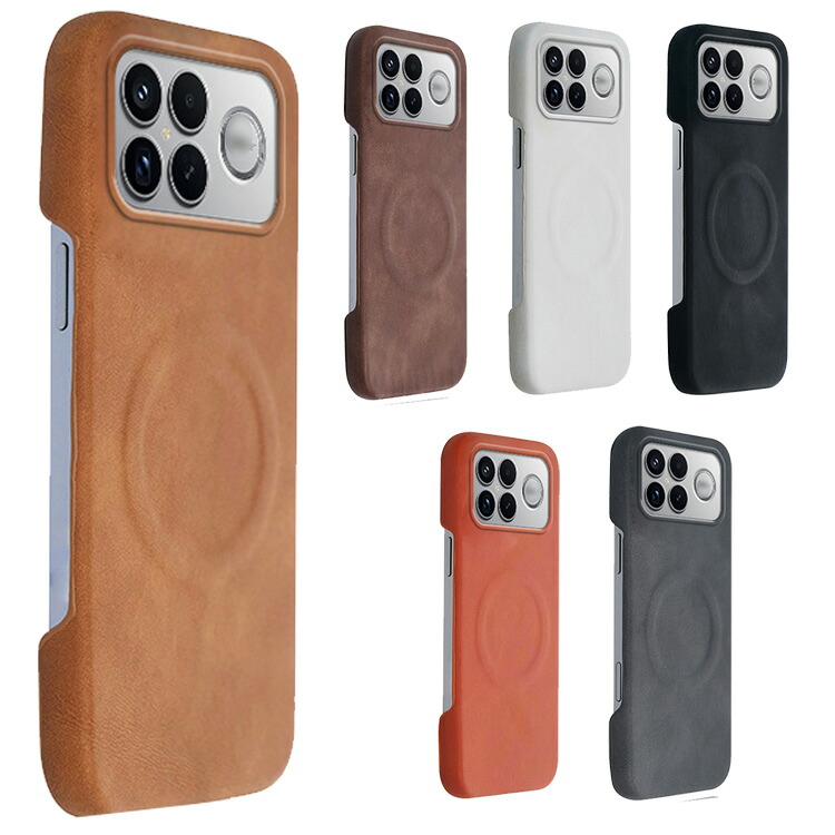 POCO F8 Pro �P�[�X F8 Ultra �J�o�[ PU���U�[+�v���X�`�b�N �n�[�h�P�[�X Qi�[�d ���C�����X�[�d �Ή� �w�ʃP�[�X���������� ���� �V���I�~ POCO F8 �v��