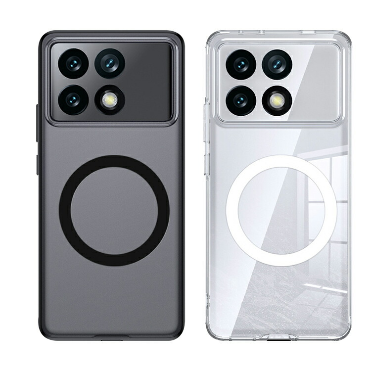 POCO F6 Pro �N���A�P�[�X �ϏՌ��J�o�[ �N���A �w�ʓ��� Qi�[�d ���C�����X�[�d �Ή� TPU �\�t�g �P�[�X �p �ی� �R�[�i�[�o���p�[ �X�g���b�v�� ����