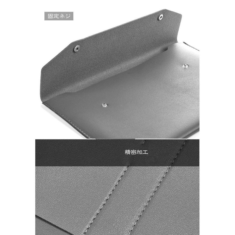 MacBook Pro 13インチ ケース/カバー スリーブ型 セカンドバッグ型 レザー マウスパッド付き ペン・電源・マウス収納付き マックブック プロ 13.3インチ｜it-donya｜03