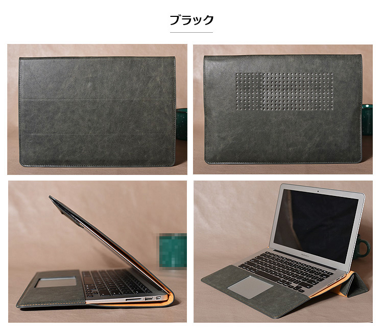 MacBook Pro 16インチ ケース/カバー 手帳型 かわいい PU レザー