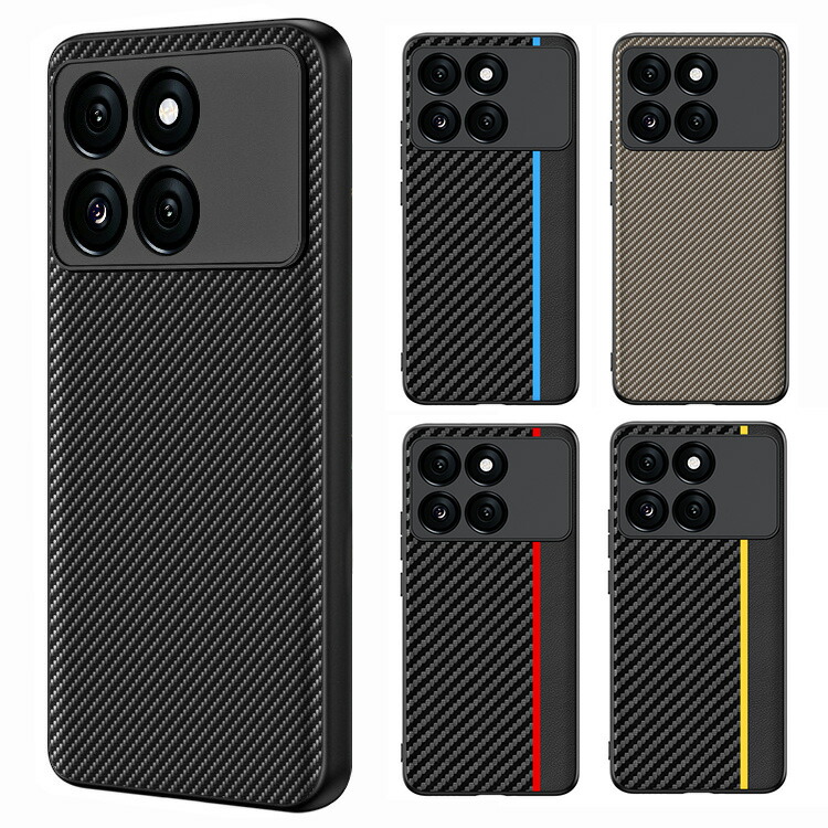 POCO X6 Pro �P�[�X �ϏՌ��J�o�[ �J�[�{���� PU���U�[ �w�ʃ��U�[�P�[�X �V���v�� �X�g���b�v�� ���� �V���I�~ Xiaomi POCO X6 �v�� ��������