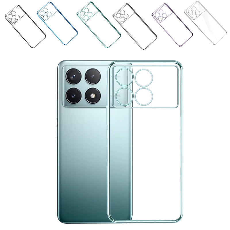 POCO X6 Pro �P�[�X �ϏՌ��J�o�[  �N���A ���� ���b�L TPU �\�t�g�P�[�X �X�g���b�v�� ���� �V���I�~ Xiaomi POCO X6 �v��