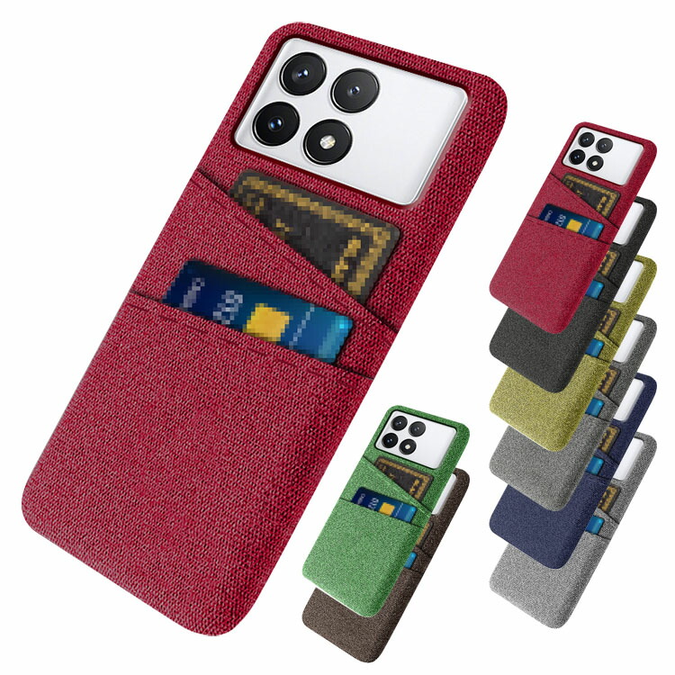 POCO X6 Pro �P�[�X �J�o�[ �J�[�h���[�t�� �L�����o�X���v���X�`�b�N �P�[�X ���� �V���I�~ Xiaomi POCO X6 �v�� �A���h���C�h