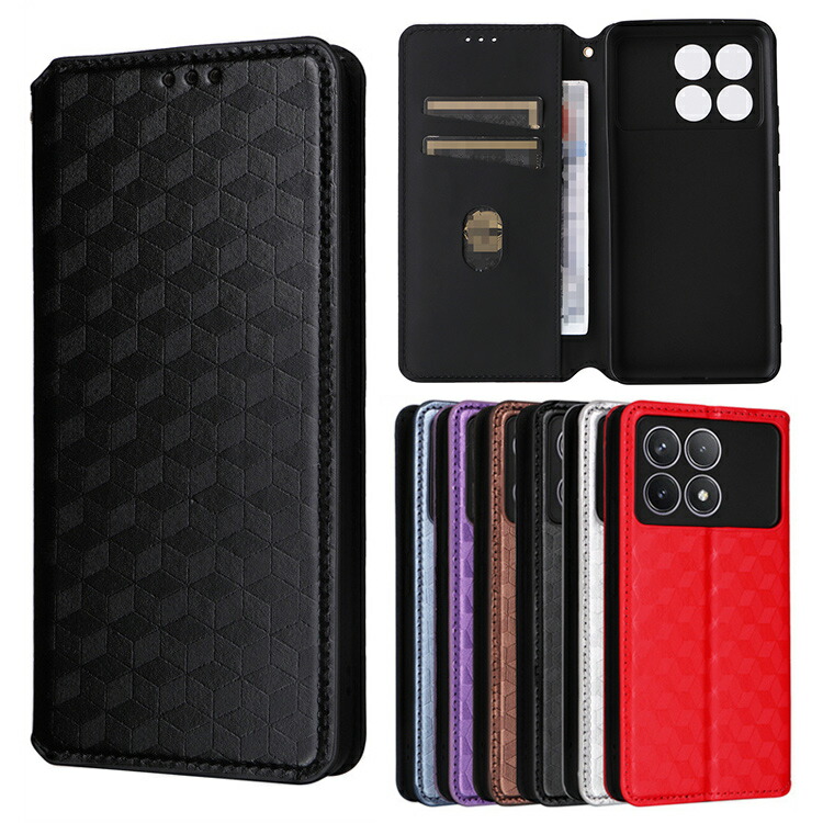 POCO X6 pro �P�[�X �蒠�^ �J�o�[ PU���U�[ �蒠�^���U�[�P�[�X �􉽊w�͗l �X�^���h�@�\ �J�[�h���[ �X�g���b�v�z�[���t�� ���� �V���I�~ Xiaomi POCO X6