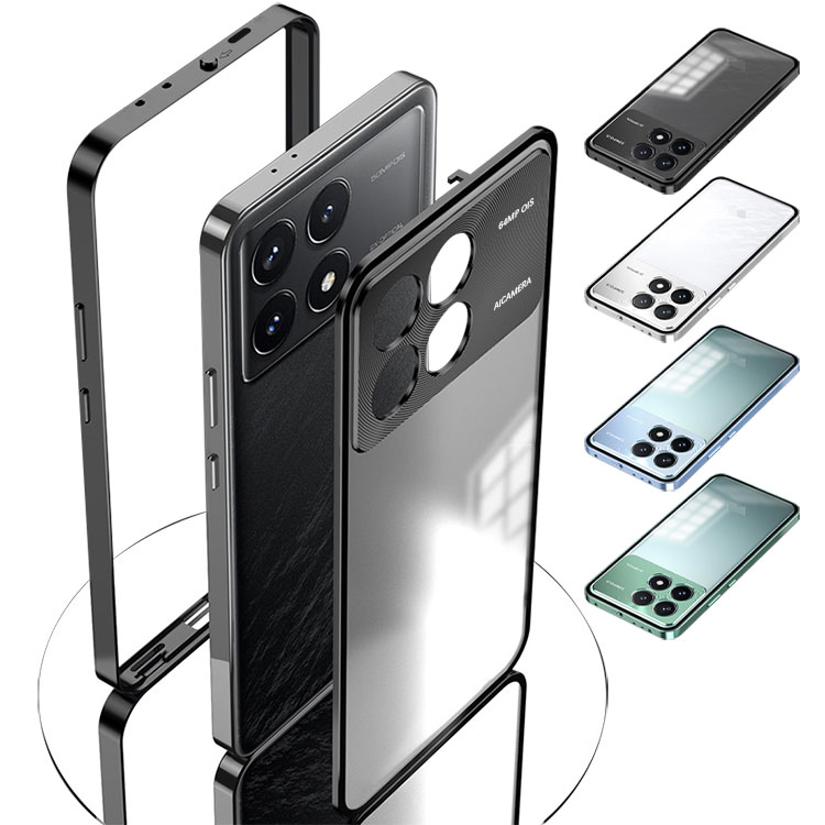 POCO X6 Pro �P�[�X �A���~ �o���p�[ ���������� �A���~�o���p�[ �N���A ���� �w�ʔ����� ���b�N�t���}�O�l�b�g������ ���� �V���I�~ Xiaomi POCO X6 �v��